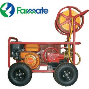 FARMATE TF-45/PRO Ψεκαστικό συγκρότημα βενζίνης με χερούλι ,τροχούς, ανέμη-λάστιχο και μάνικα